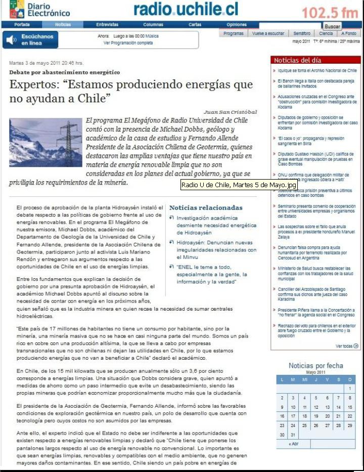 Expertos: “Estamos produciendo energías que no ayudan a Chile”